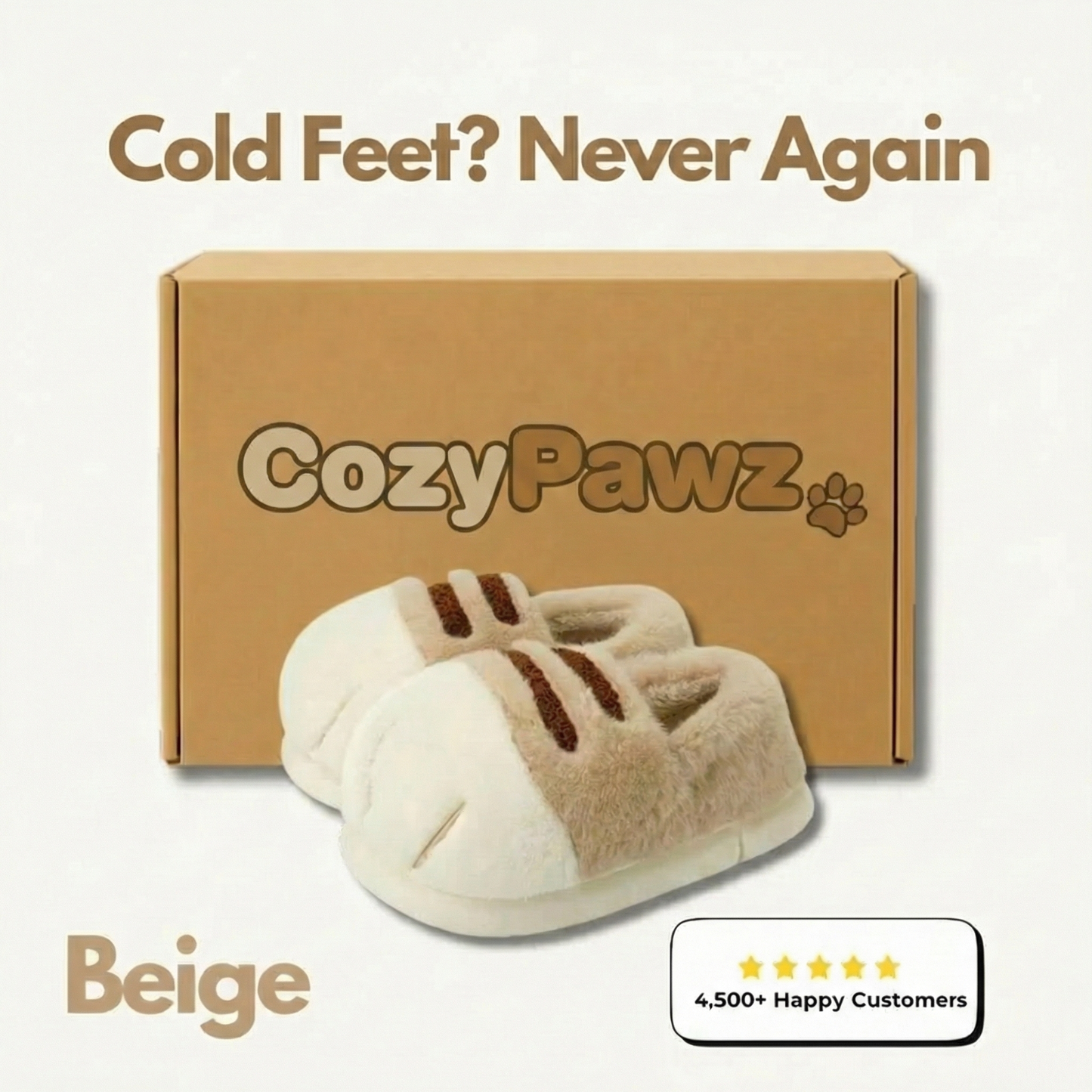 CozyPawz™ Soft Heat Slippers
